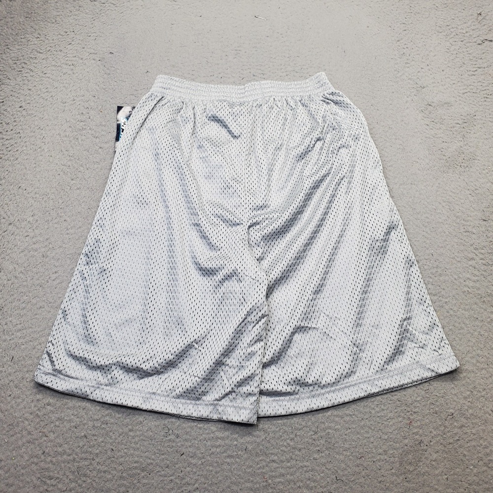 Players Express Collection Mesh Shorts Mens L Gray Athletic Gym Training Pull On - Picture 2 of 8